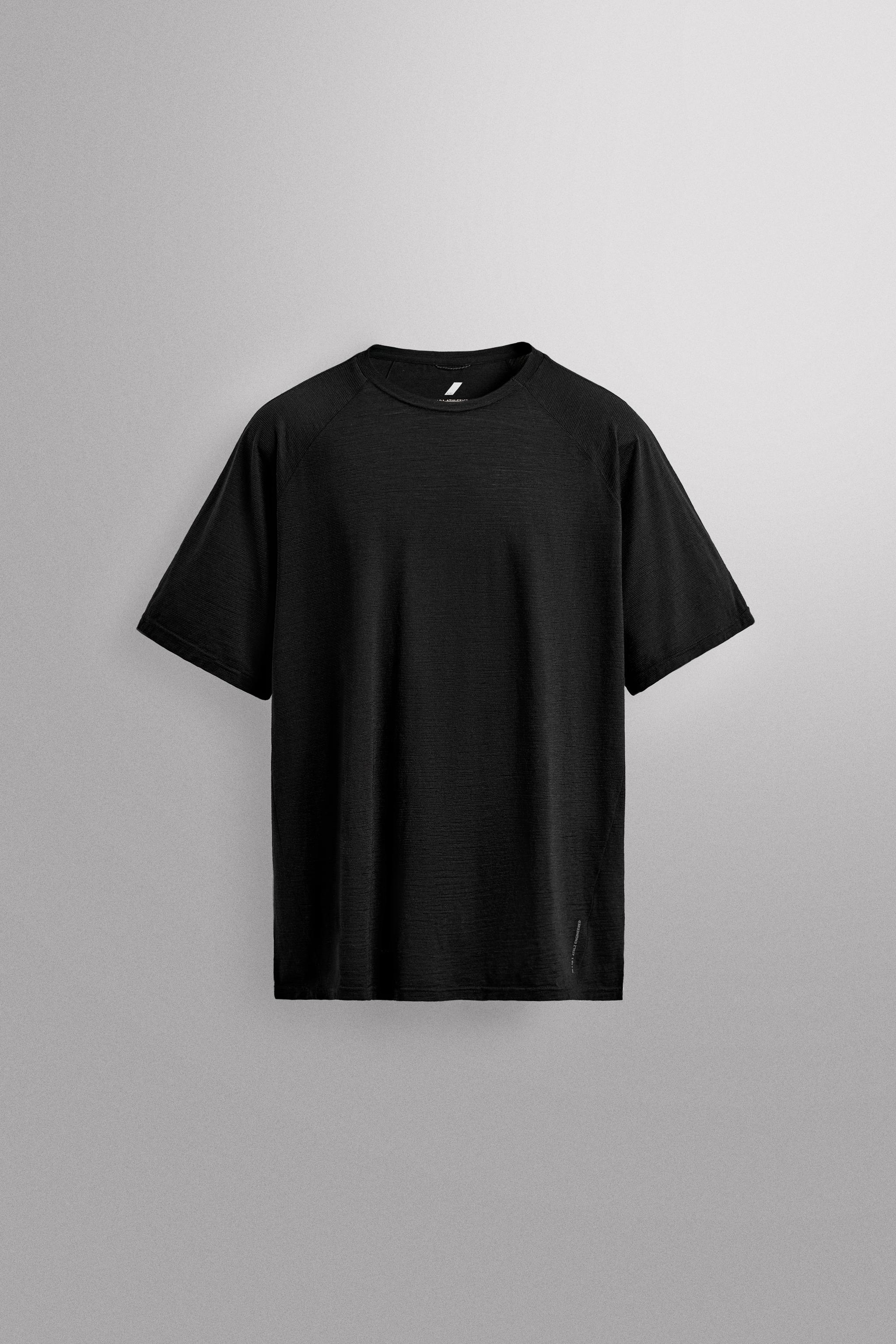 WOOL BLEND STRIPED JACQUARD T-SHIRT